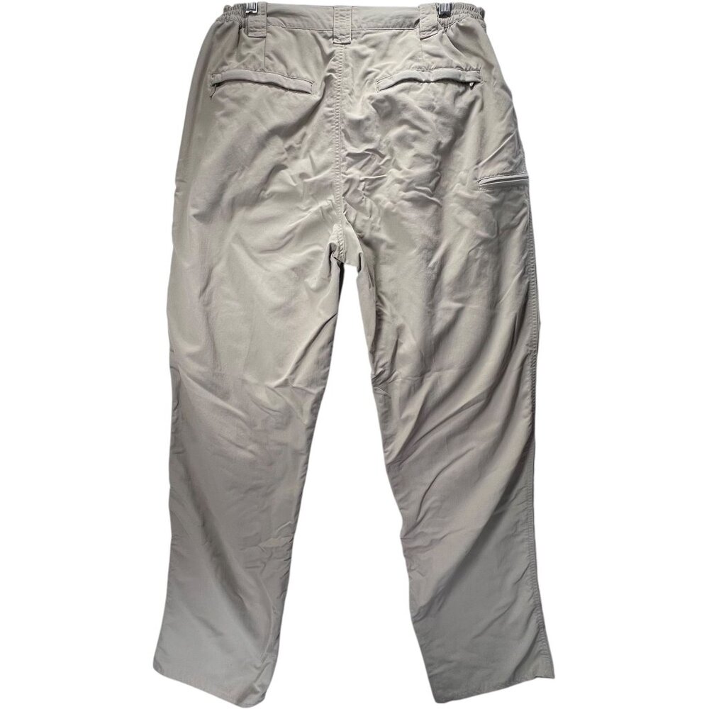 Cabelas Womens Outdoor Hiking Pants Zipper Pockets 12 Nylon Beige Active - Picture 2 of 13